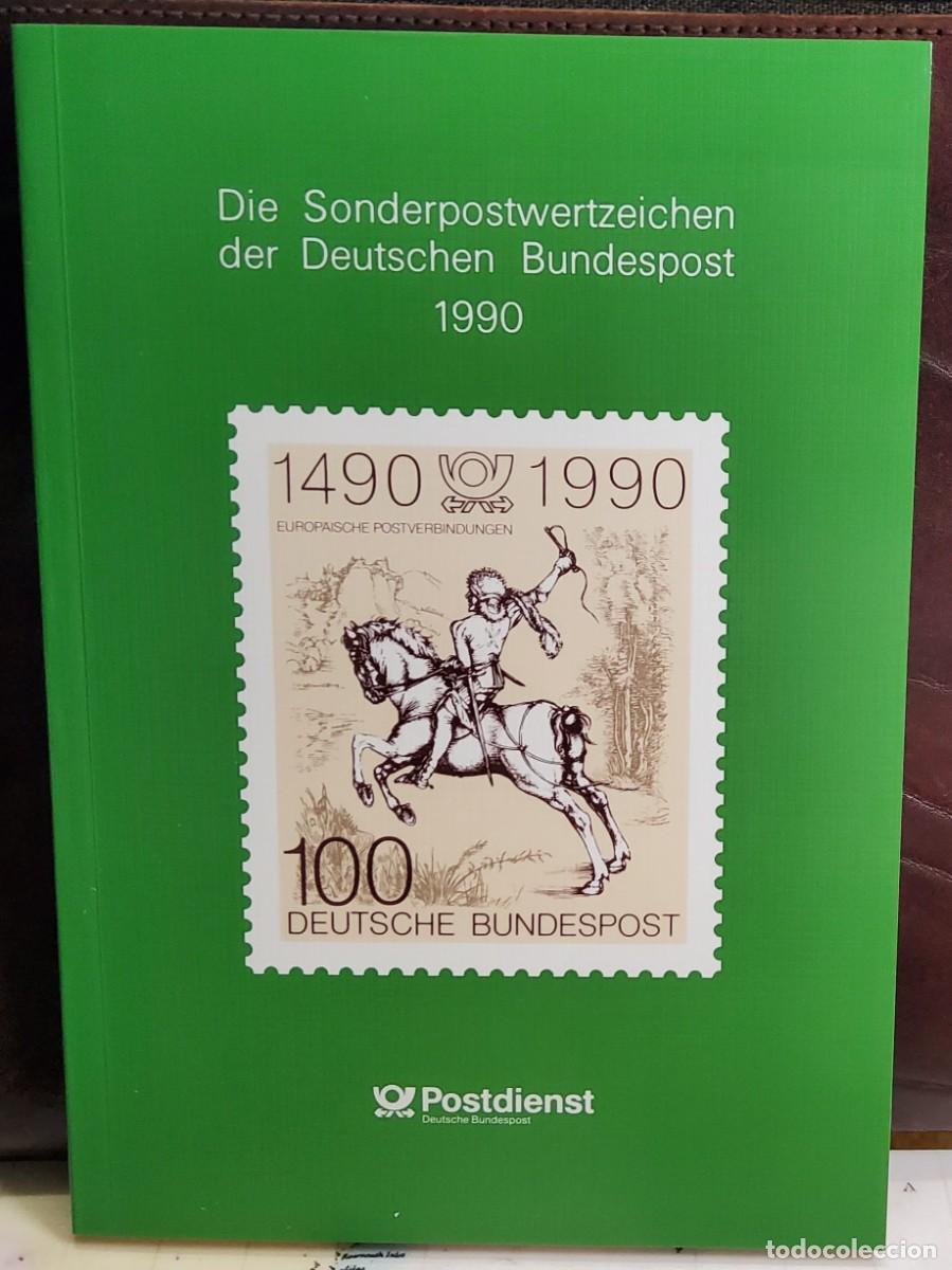 Sellos: LIBRO OFICIAL COMPLETO DE ALEMANIA Y BERLIN DE 1990.NUEVOS SIN FIJASELLOS.INCLUYE PRUEBA.