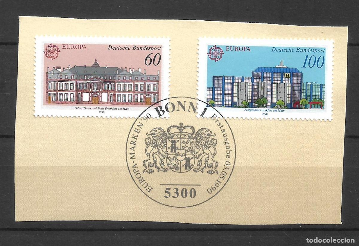 Sellos: alemania 1990 michel 1461/1462 usado- 11/5