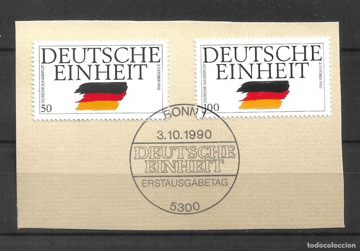 Sellos: alemania 1990 michel 1477/1478 usado- 11/5