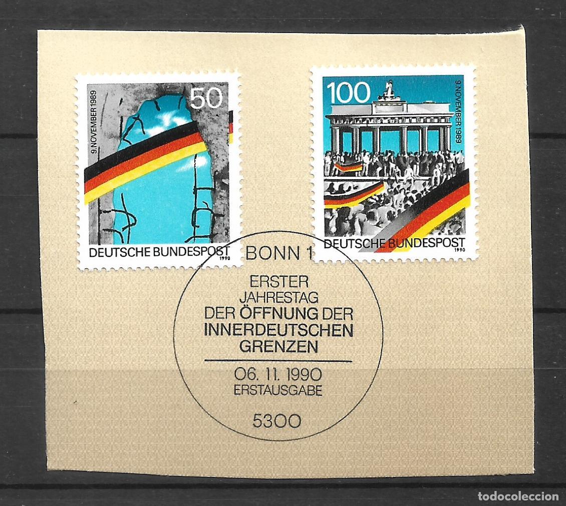 Sellos: alemania 1990 michel 1481/1482 usado- 11/5