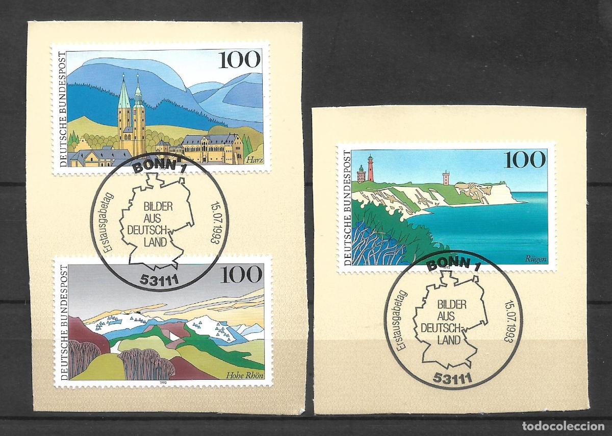Sellos: alemania 1993 michel 1684/1686 usado - 11/6