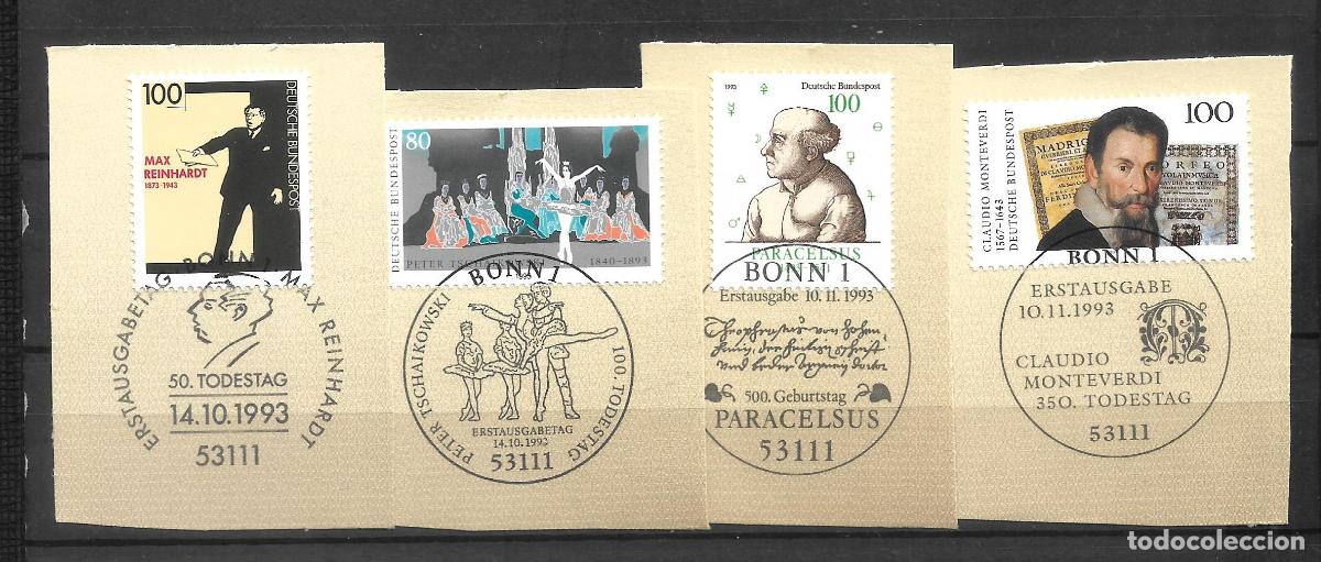 Sellos: alemania 1993 michel 1702/1705 usado - 11/6