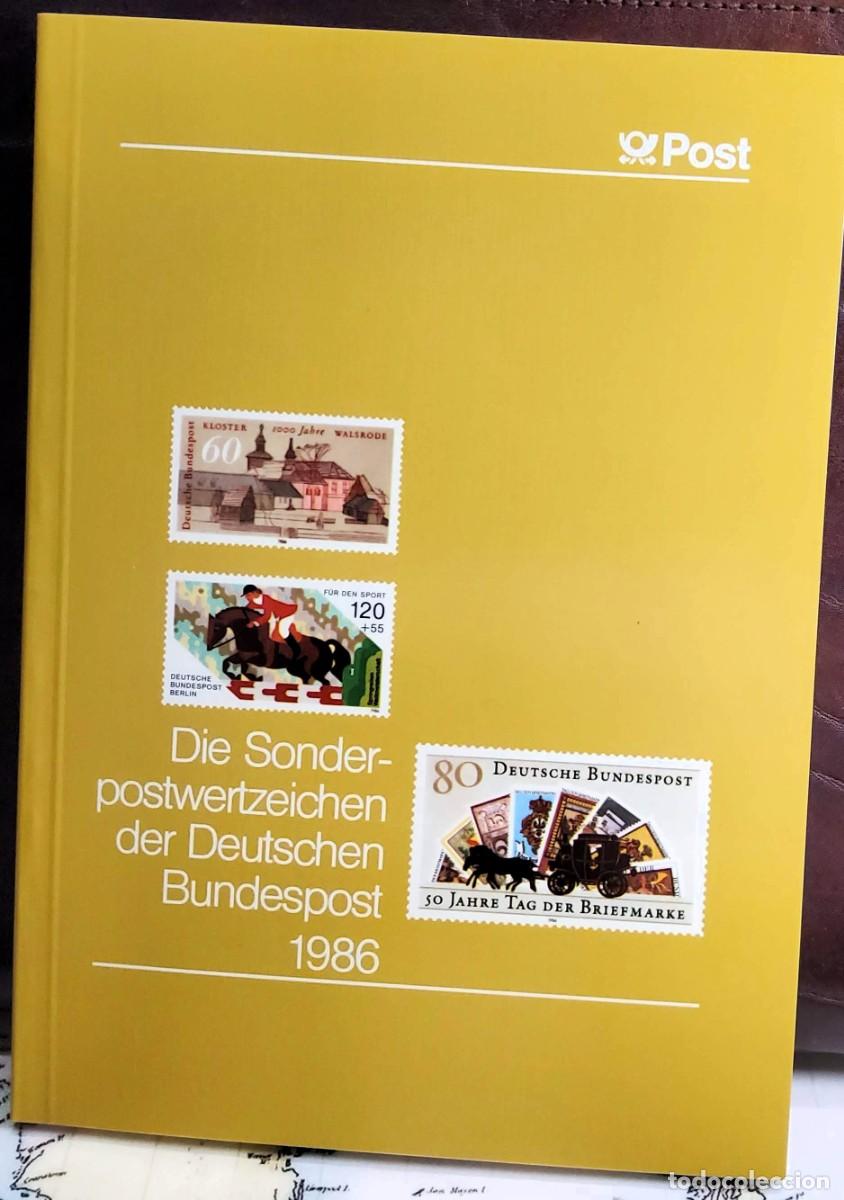 Sellos: LIBRO OFICIAL COMPLETO DE ALEMANIA Y BERLIN DE 1986.NUEVOS SIN FIJASELLOS.INCLUYE PRUEBA.