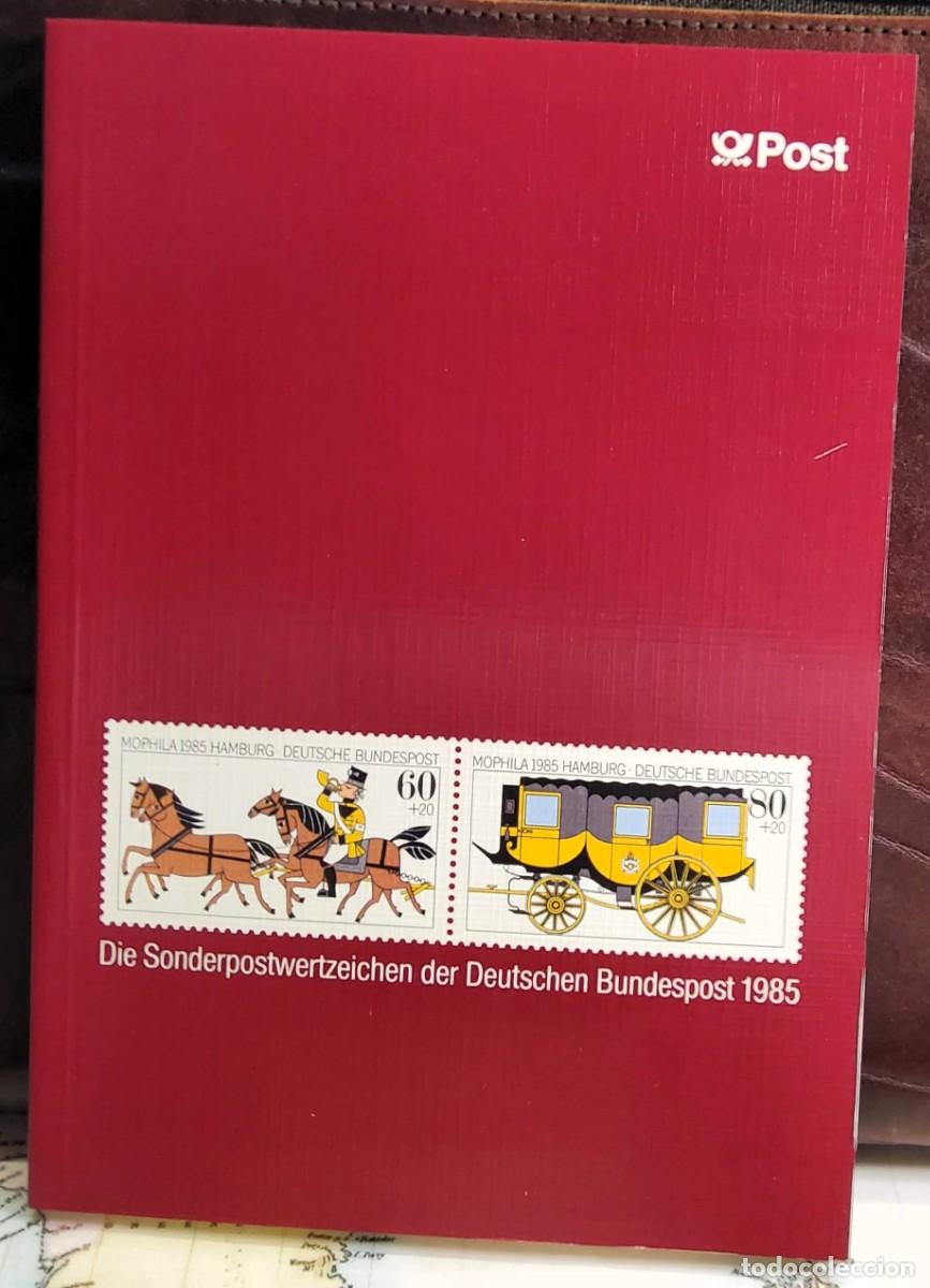 Sellos: LIBRO OFICIAL COMPLETO DE ALEMANIA Y BERLIN DE 1985.NUEVOS SIN FIJASELLOS.INCLUYE PRUEBA.