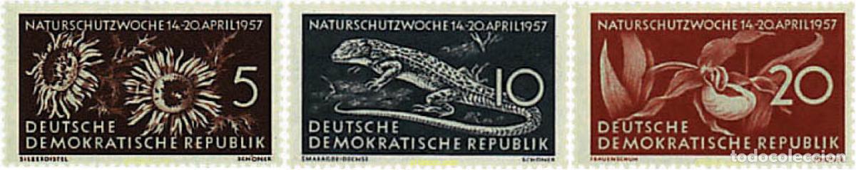 Sellos: 704561 HINGED ALEMANIA DEMOCRATICA 1957 SEMANA DE LA PROTECCION DE LA NATURALEZA