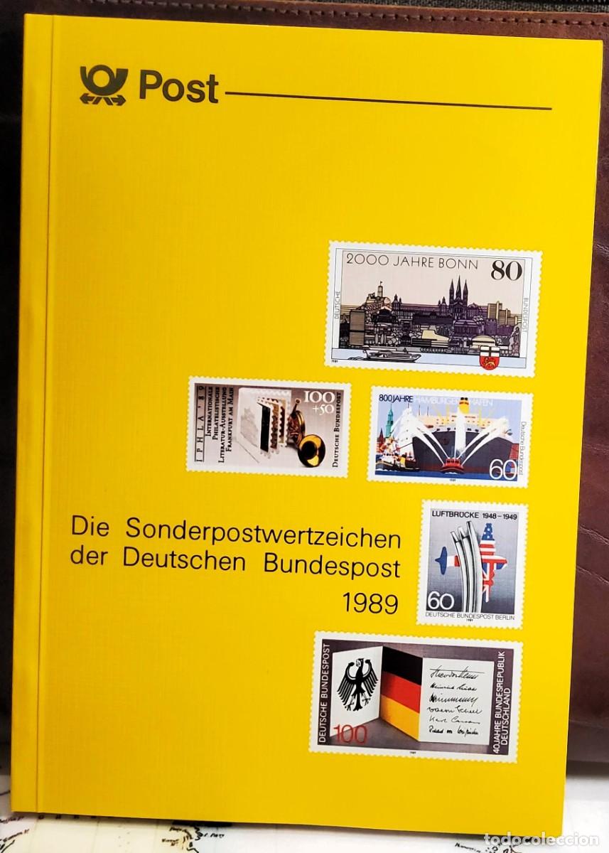 Sellos: LIBRO OFICIAL COMPLETO DE ALEMANIA Y BERLIN DE 1989.NUEVOS SIN FIJASELLOS.INCLUYE PRUEBA.