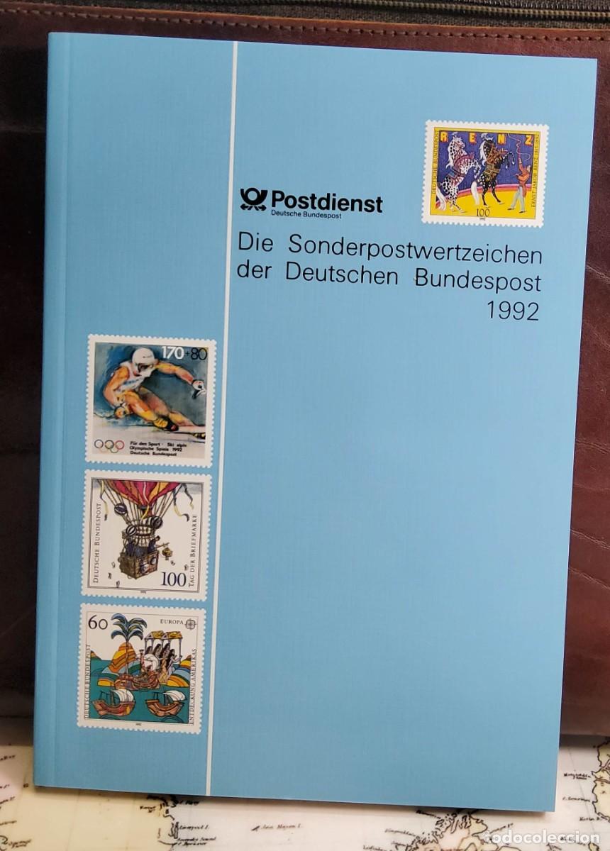 Sellos: LIBRO OFICIAL COMPLETO DE ALEMANIA Y BERLIN DE 1992.NUEVOS SIN FIJASELLOS.INCLUYE PRUEBA.