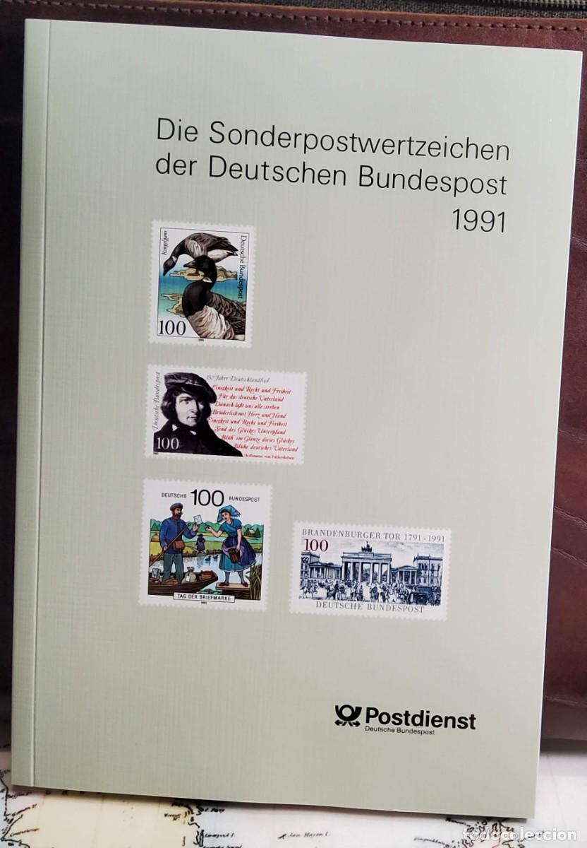 Sellos: LIBRO OFICIAL COMPLETO DE ALEMANIA Y BERLIN DE 1991.NUEVOS SIN FIJASELLOS.INCLUYE PRUEBA.