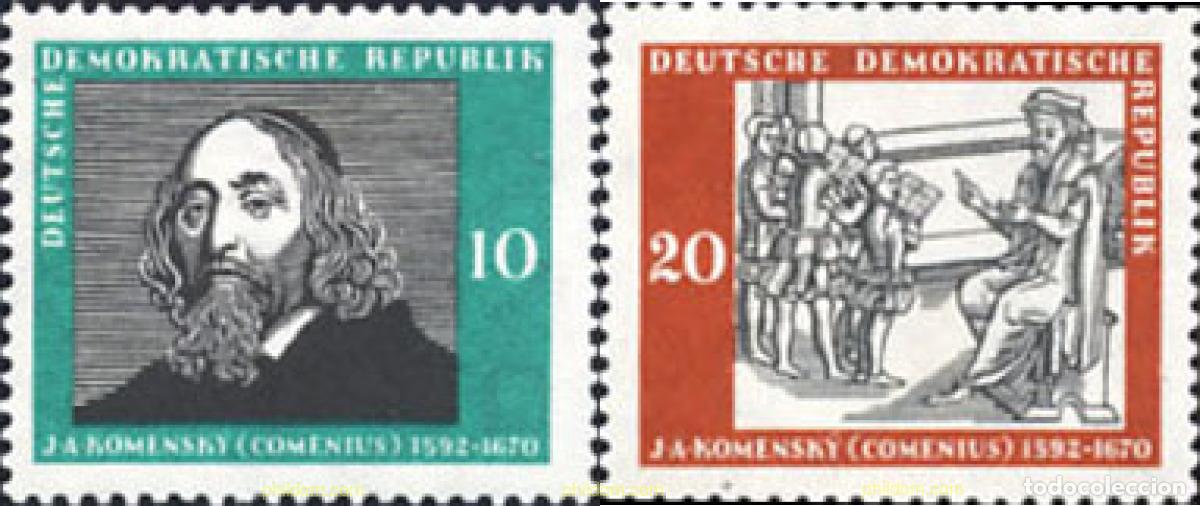 Sellos: 150528 MNH ALEMANIA DEMOCRATICA 1958 JAN AMOS COMENIUS
