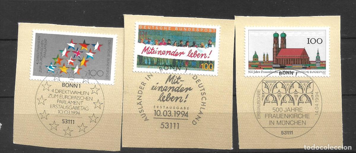Sellos: alemania 1994 michel 1724/1725+1731 usado - 11/7