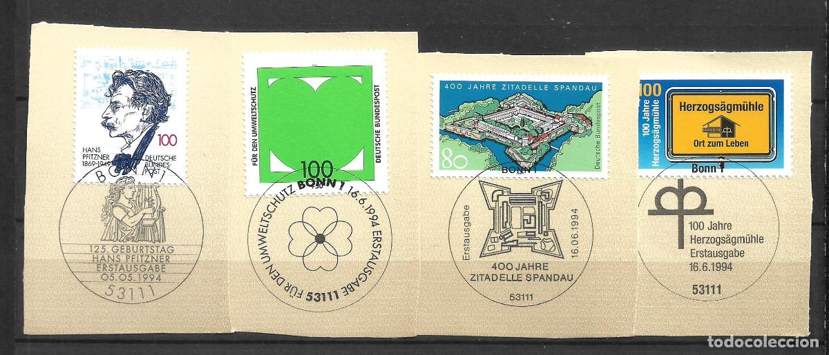 Sellos: alemania 1994 michel 1736/1737+1739/1740 usado - 11/7