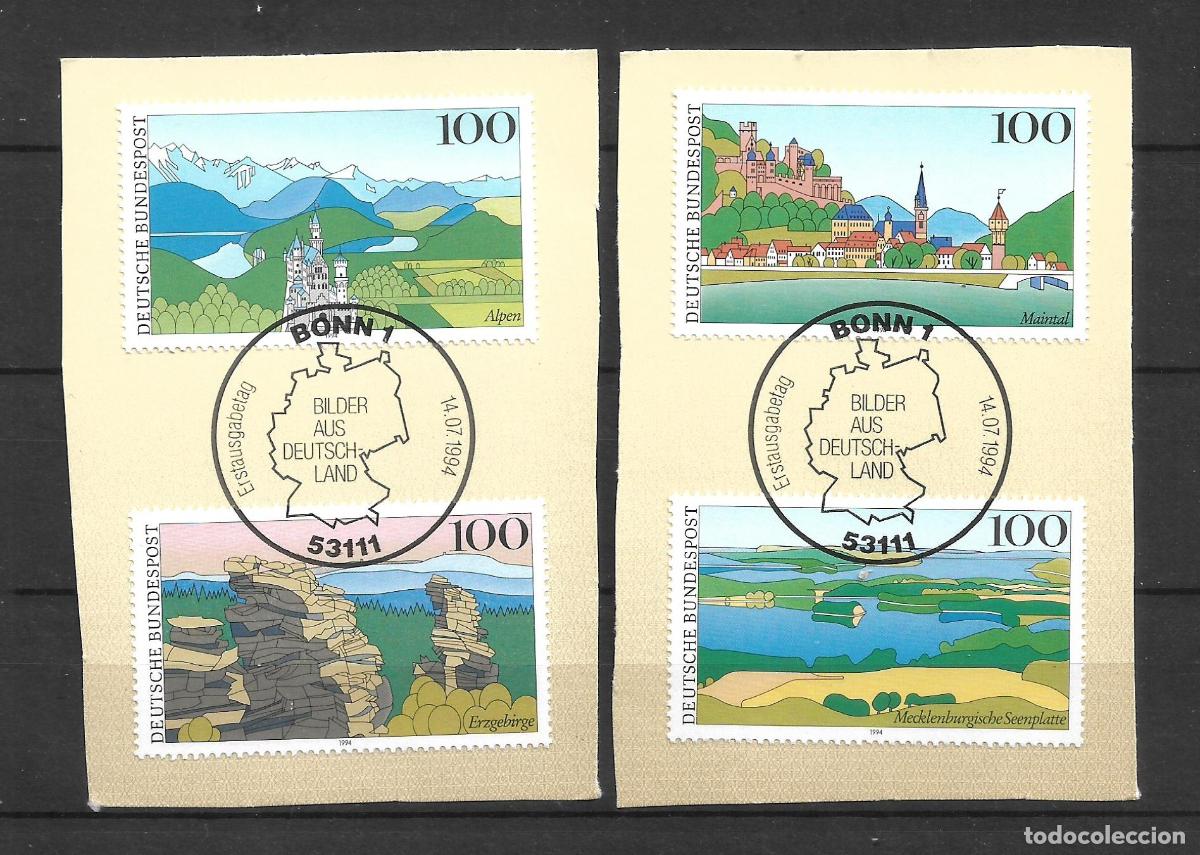Sellos: alemania 1994 michel 1742/1745 usado - 11/7