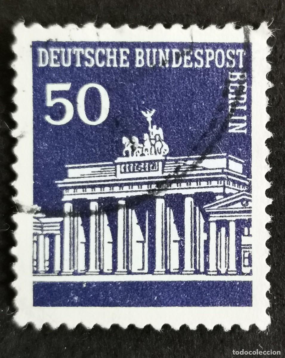 Sellos: Sello Alemania Berl&iacute;n 1966, Puerta de Brandeburgo, 50 Pf Michel: DE-BE 289