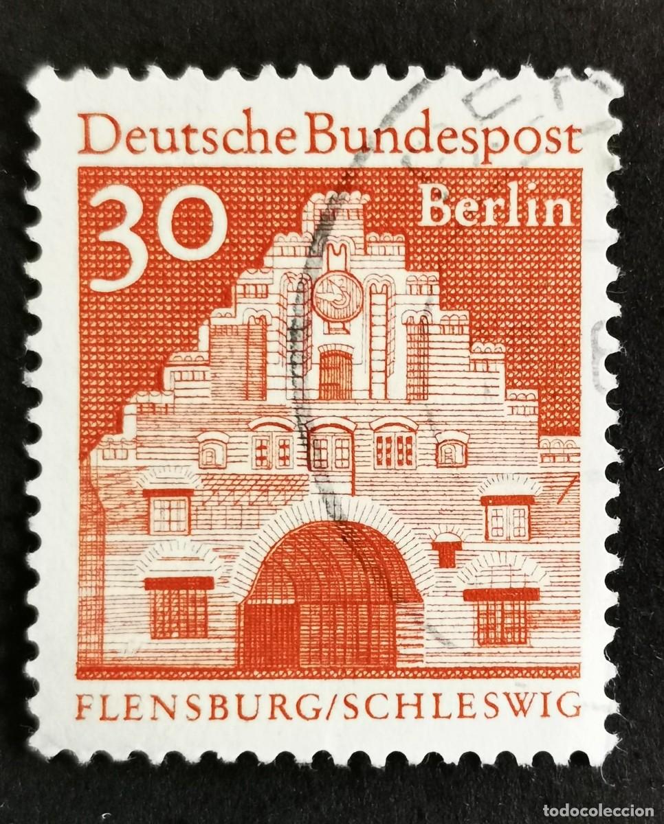 Sellos: Sello Alemania Berl&iacute;n 1967, Puerta norte, Flensburg, 30 Pf Michel: DE-BE 275