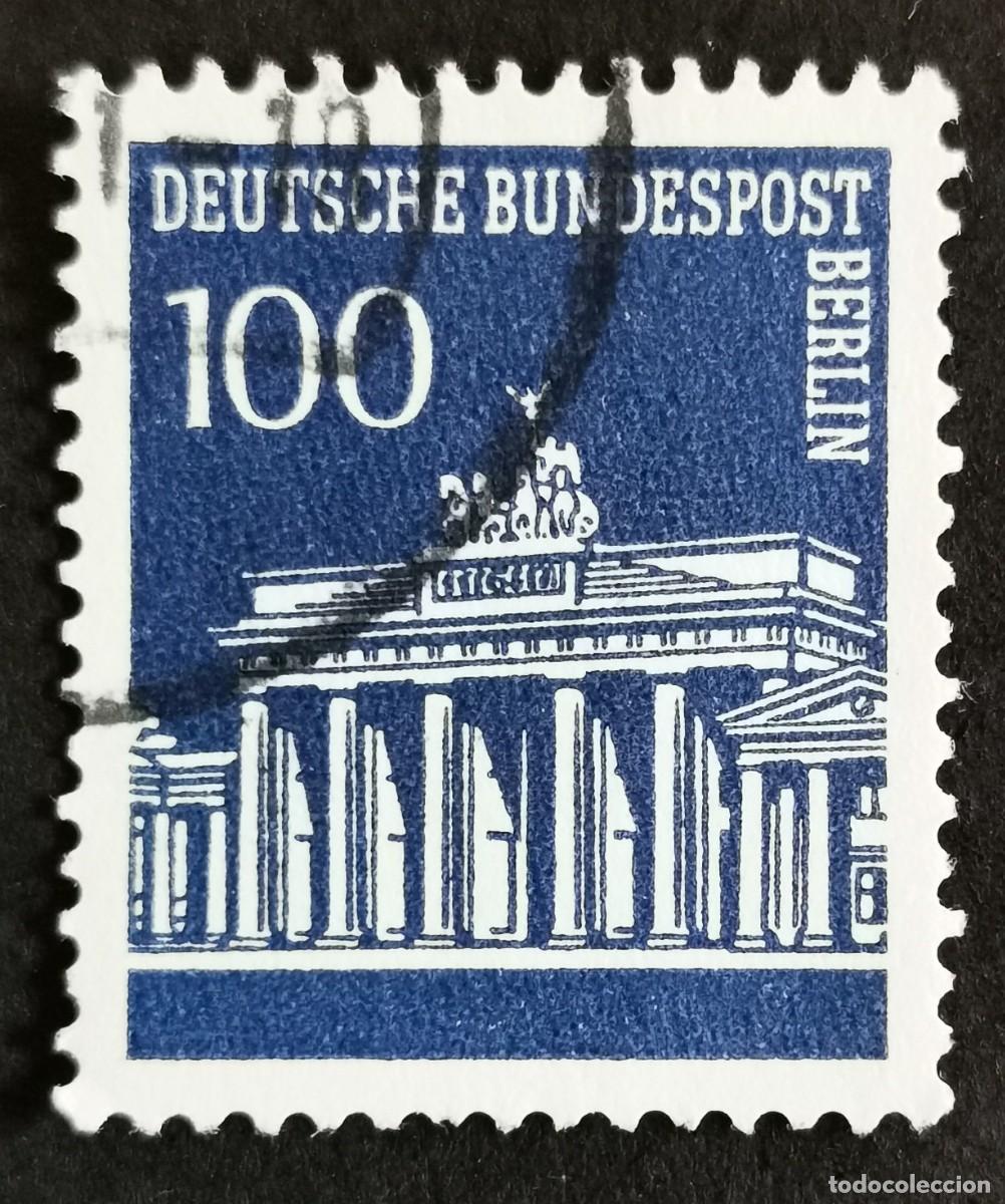 Sellos: Sello Alemania Berl&iacute;n 1967, Puerta de Brandeburgo, 100 Pf Michel: DE-BE 290