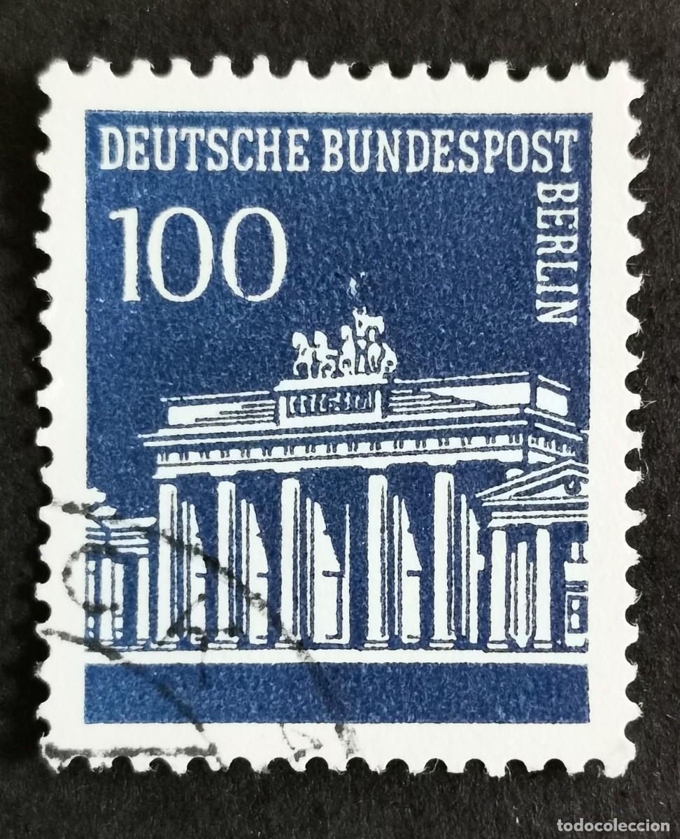 Sellos: Sello Alemania Berl&iacute;n 1967, Puerta de Brandeburgo, 100 Pf Michel: DE-BE 290