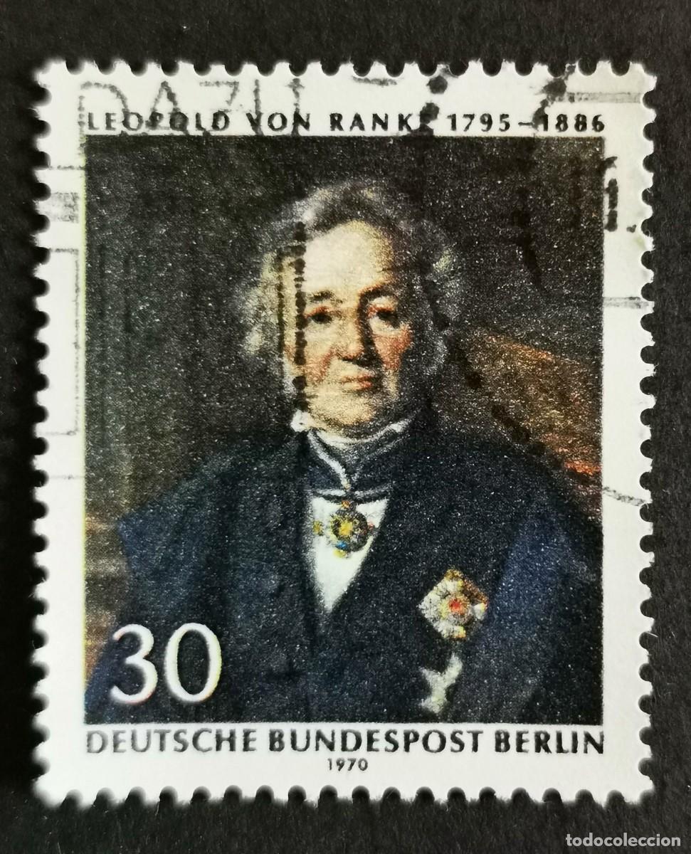 Sellos: Sello Alemania Berl&iacute;n 1970, Leopold von Ranke (1795-1886), 30 Pf. Michel: DE-BE 377