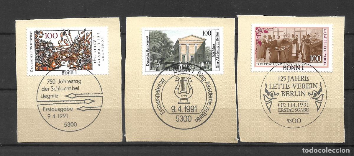 Sellos: alemania 1991 michel 1511+1520/1521 usado - 11/10