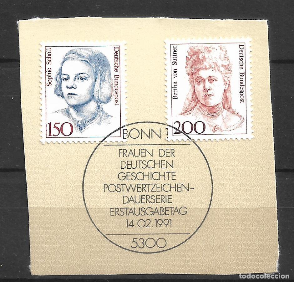 Sellos: alemania 1991 michel 1497/1498 usado - 11/12