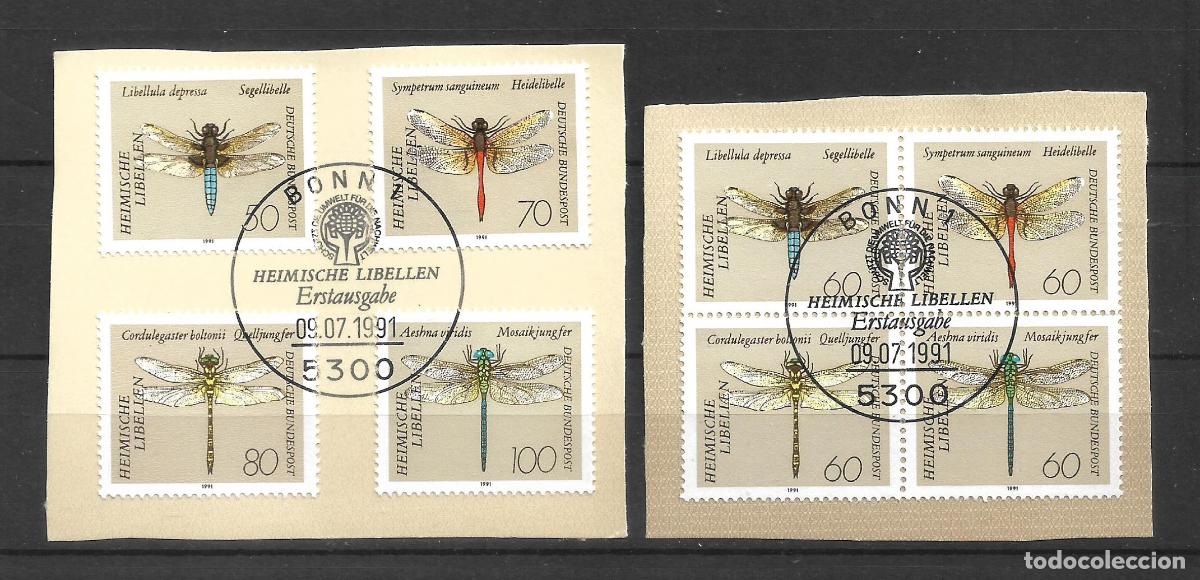 Sellos: alemania 1991 michel 1545/1552 usado - 11/14