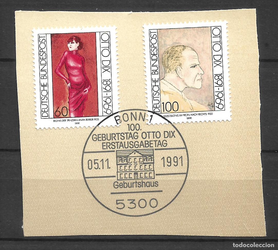 Sellos: alemania 1991 michel 1572/1573 usado - 11/14