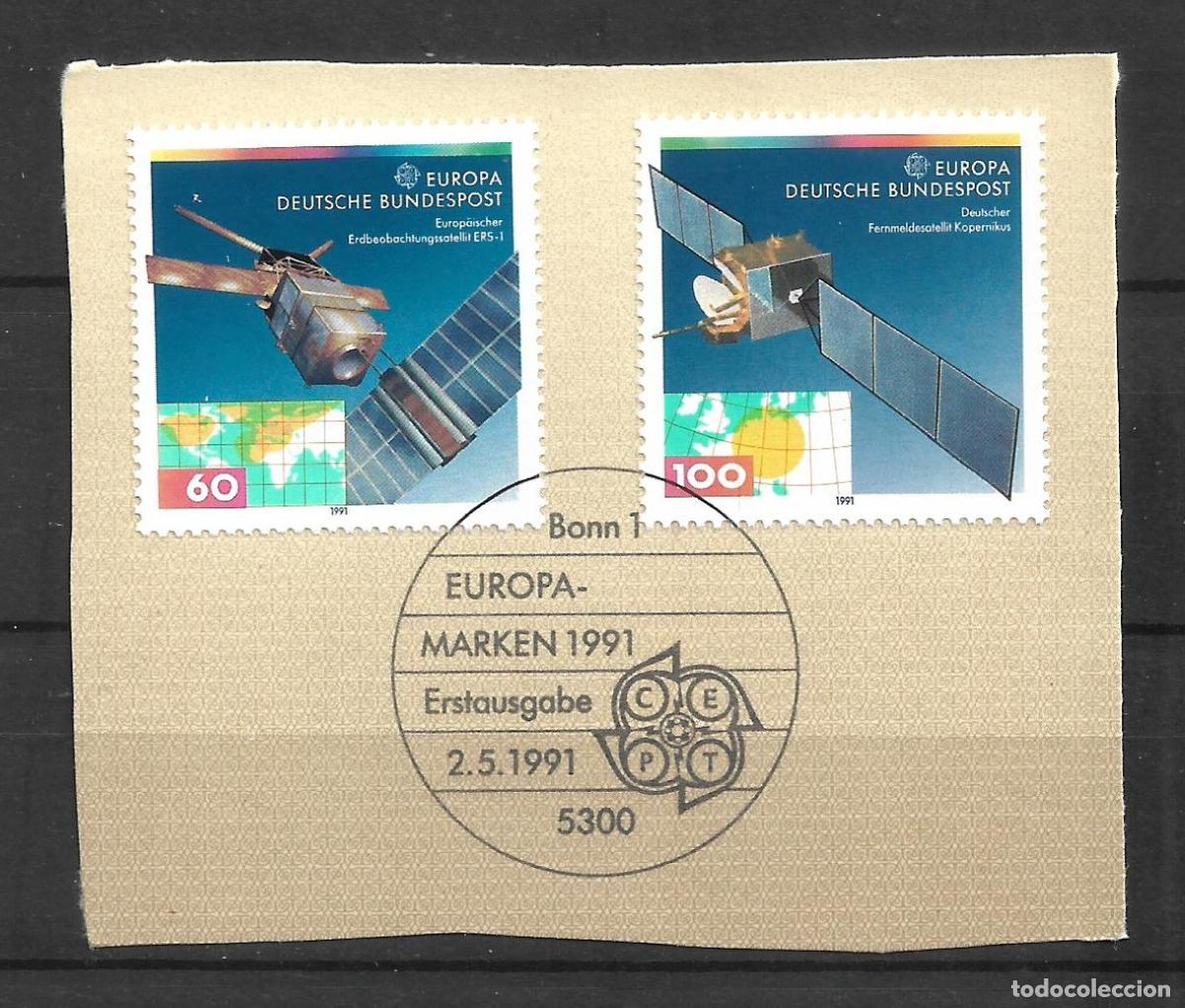Sellos: alemania 1991 michel 1526/1527 usado - 11/14