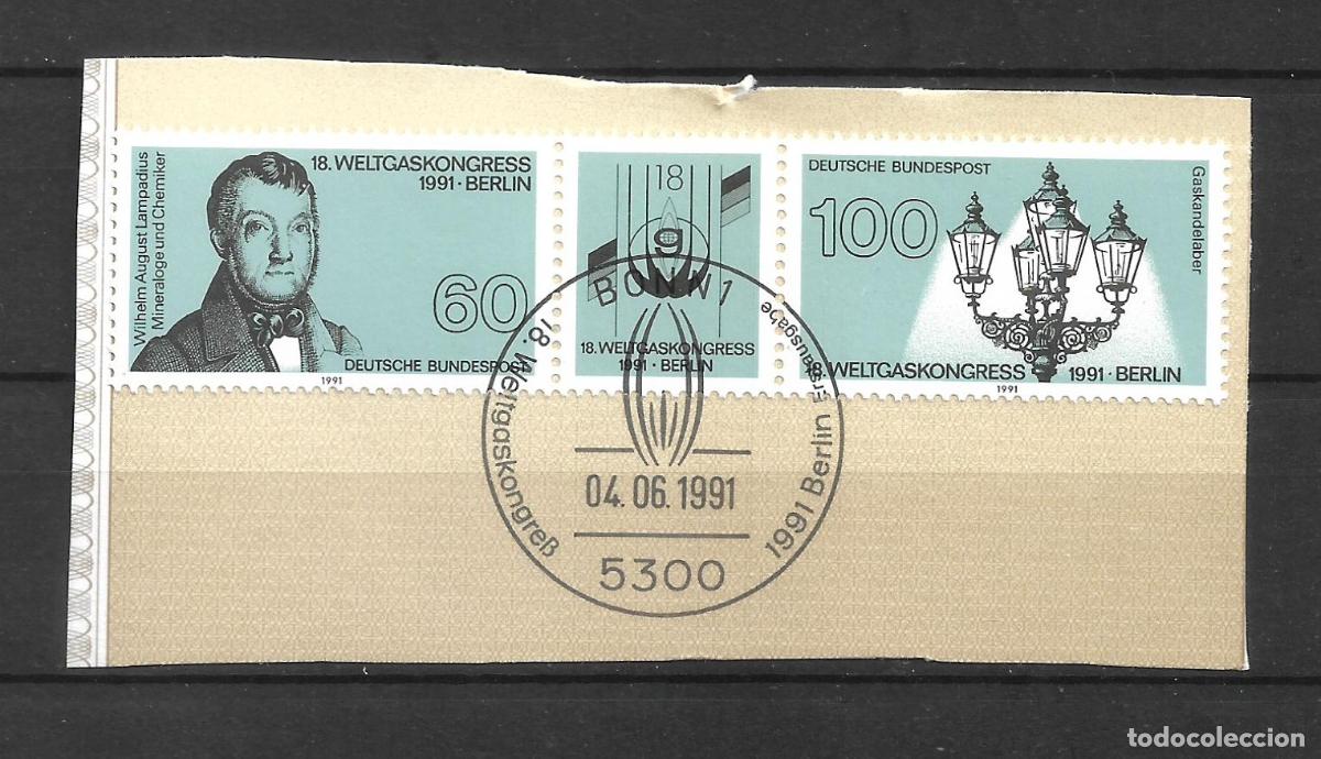 Sellos: alemania 1991 michel 1537/1538 usado - 11/14
