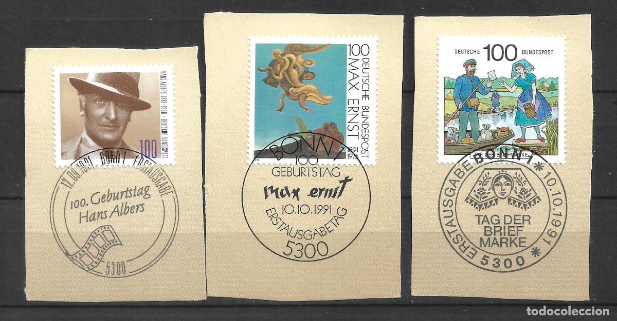 Sellos: alemania 1991 michel 1561+1569/1570 usado - 11/15