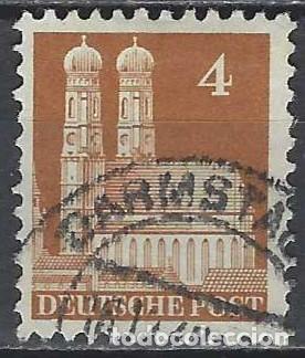 Sellos: ALEMANIA 1948 - ZONA BRIT&Aacute;NICA-AMERICANA, EDIFICIOS, CATEDRAL DE MUNICH - USADO