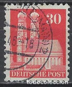 Sellos: ALEMANIA 1948 - ZONA BRIT&Aacute;NICA-AMERICANA, EDIFICIOS, CATEDRAL DE MUNICH - USADO