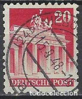 Sellos: ALEMANIA 1948 - ZONA BRIT&Aacute;NICA-AMERICANA, EDIFICIOS, A PUERTA DE BRANDEMBURGO - USADO