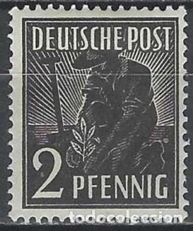 Sellos: ALEMANIA 1947 - ZONA ALIADA CONJUNTA, TRABAJO - MH*