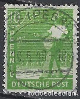 Sellos: ALEMANIA 1947 - ZONA ALIADA CONJUNTA, TRABAJO - USADO