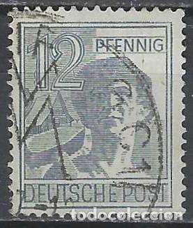 Sellos: ALEMANIA 1947 - ZONA ALIADA CONJUNTA, TRABAJO - USADO