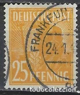 Sellos: ALEMANIA 1947 - ZONA ALIADA CONJUNTA, TRABAJO - USADO