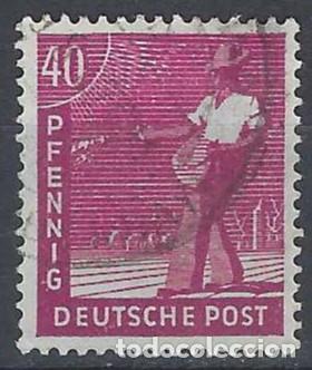 Sellos: ALEMANIA 1947 - ZONA ALIADA CONJUNTA, TRABAJO - USADO