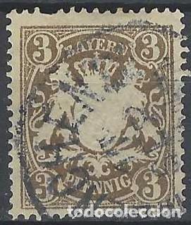 Sellos: BAVIERA 1888-1900 - ESCUDO DE ARMAS - USADO