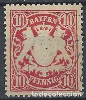 Sellos: BAVIERA 1888-1900 - ESCUDO DE ARMAS - USADO