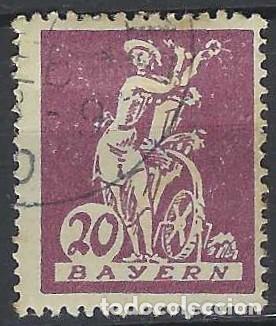 Sellos: BAVIERA 1920 - AGRICULTURA - USADO