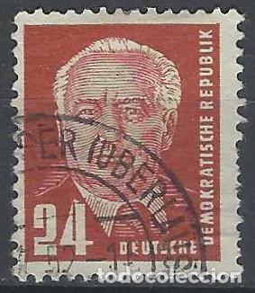 Sellos: ALEMANIA RDA/DDR 1952-53 - PRESIDENTE WILHELM PIECK - USADO