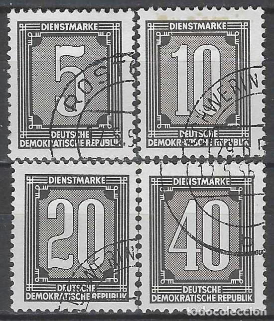 Sellos: ALEMANIA RDA/DDR 1956 - S.OFICIALES, CIFRAS, 4 VALORES - USADOS