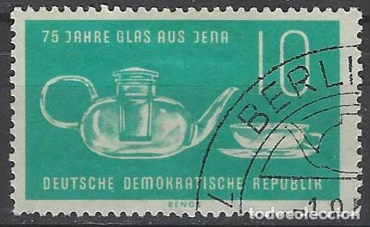 Sellos: ALEMANIA RDA/DDR 1959 - 75&ordm; ANIV. DE LA ARTESAN&Iacute;A VIDRIERA DE JENA - USADO