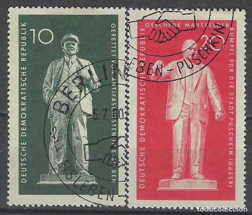 Sellos: ALEMANIA RDA/DDR 1960 - MONUMENTOS, LENIN, S.COMPLETA - USADOS