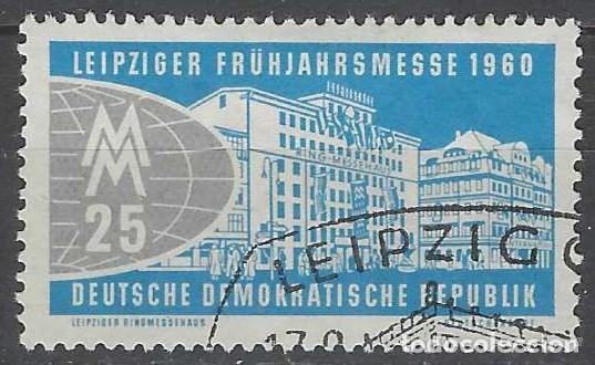 Sellos: ALEMANIA RDA/DDR 1960 - FERIA PRIMAVERAL DE LEIPZIG - USADO