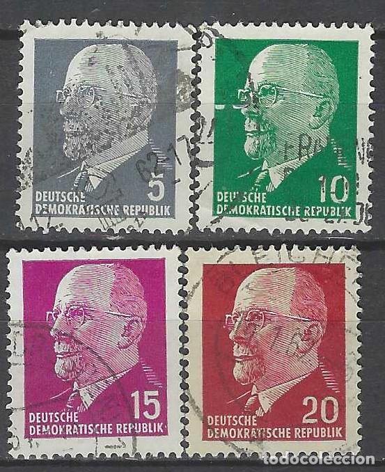 Sellos: ALEMANIA RDA/DDR 1961 - PRESIDENTE WALTER ULBRICHT, S.COMPLETA - USADOS