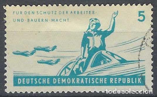 Sellos: ALEMANIA RDA/DDR 1962 - HOMENAJE A LAS FUERZAS ARMADAS, AVIACI&Oacute;N - USADO