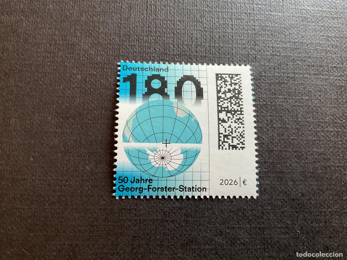 Sellos: ALEMANIA A&Ntilde;O 2026. 50 ANIVERSARIO ESTACION GEORG-FORSTER, EN LA ANTARTIDA