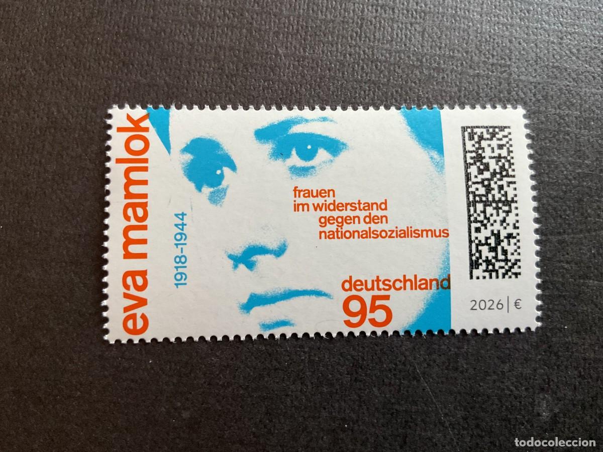 Sellos: ALEMANIA A&Ntilde;O 2026.MUJERES CONTRA EL NACIONAL-SOCIALISMO. EVA MAMLOK