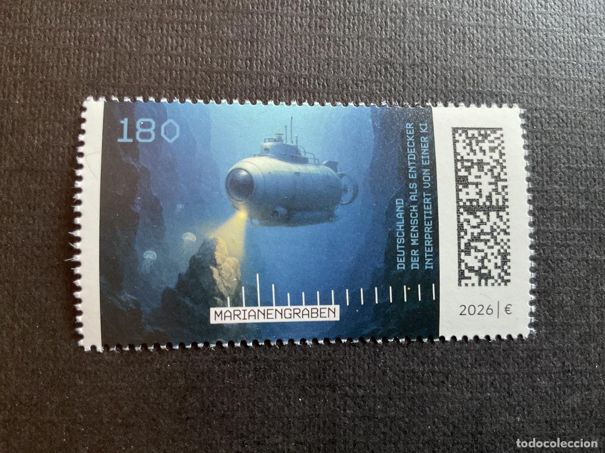 Sellos: ALEMANIA A&Ntilde;O 2026 FOSA DE LAS MARIANAS. SUBMARINO