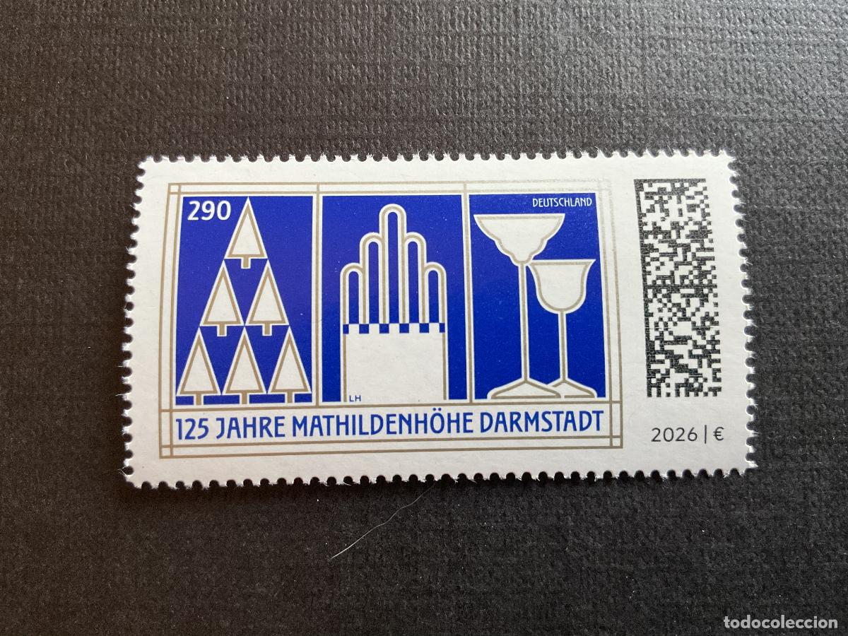 Sellos: ALEMANIA A&Ntilde;O 2026 125 ANIVERSARIO MATHILDENHOHE DARMSTADT